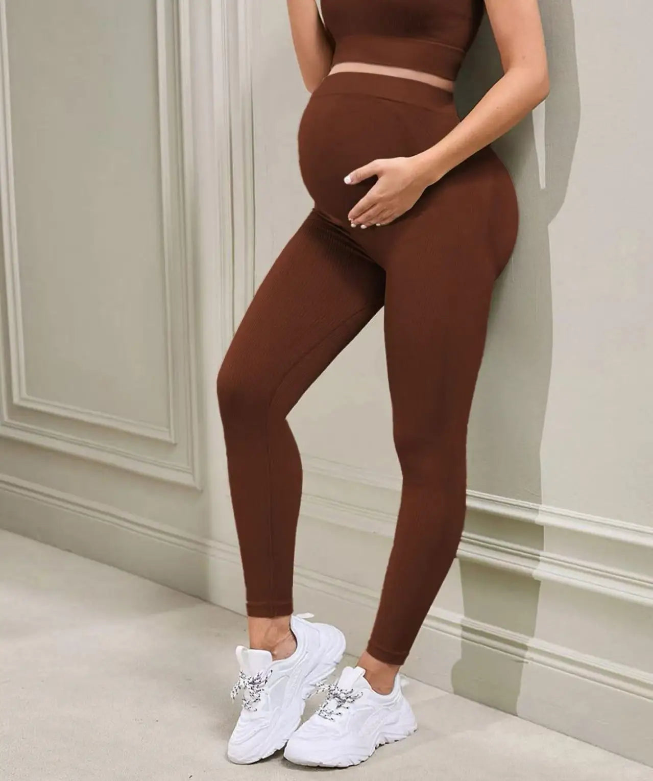 Pregnant Women's Yoga Pants Sports Leggings Long Pants Women High Waist Pants Belly Support Skinny Maternity Legging Body Shaper