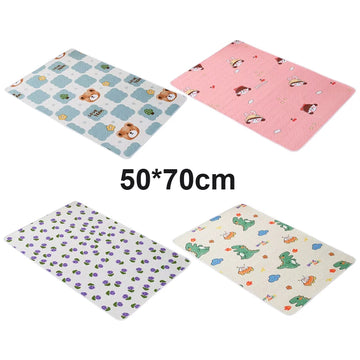 Waterproof Newborn Changing Mat Bear Baby Changing Pad for Crib Stroller Portable Infant Toddler Baby Diaper Changer 50*70cm