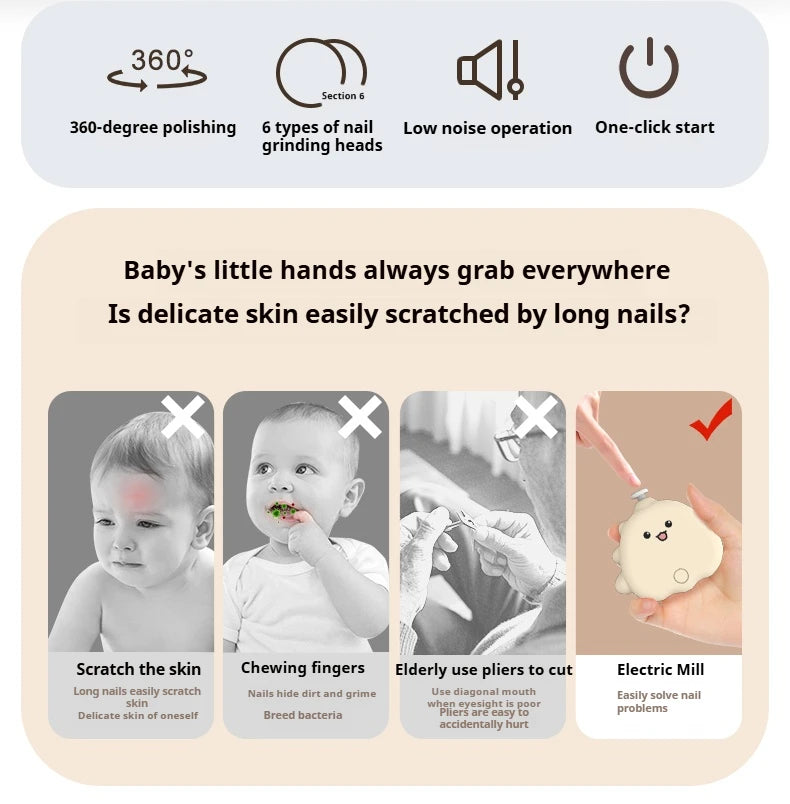 Rechargeable Baby Nail Clipper