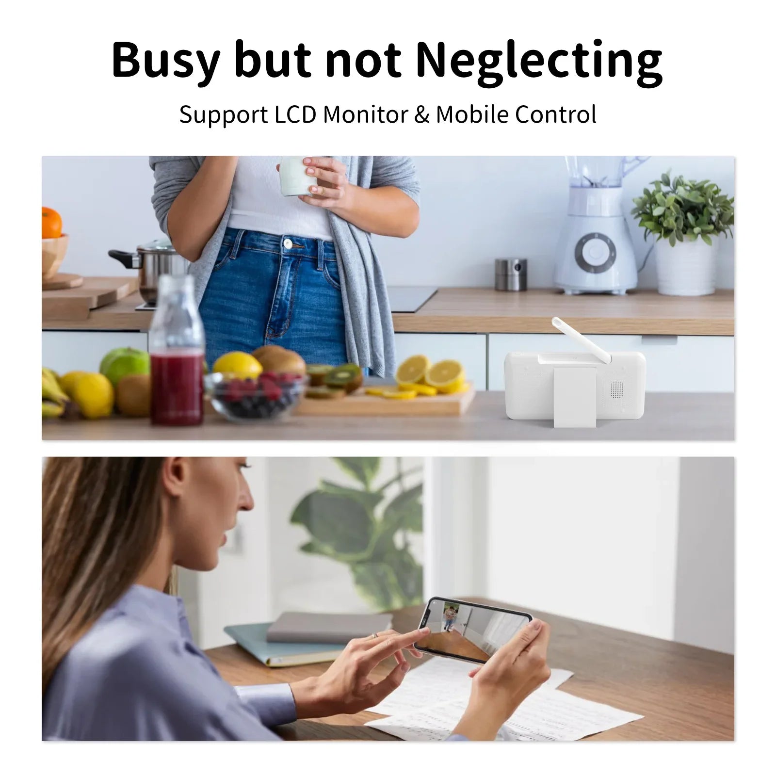 5" Baby Monitor Camera IR Night Vision 360° Rotation with Phone App Motion Monitoring Auto Tracking Bebe Nanny Built in Battery