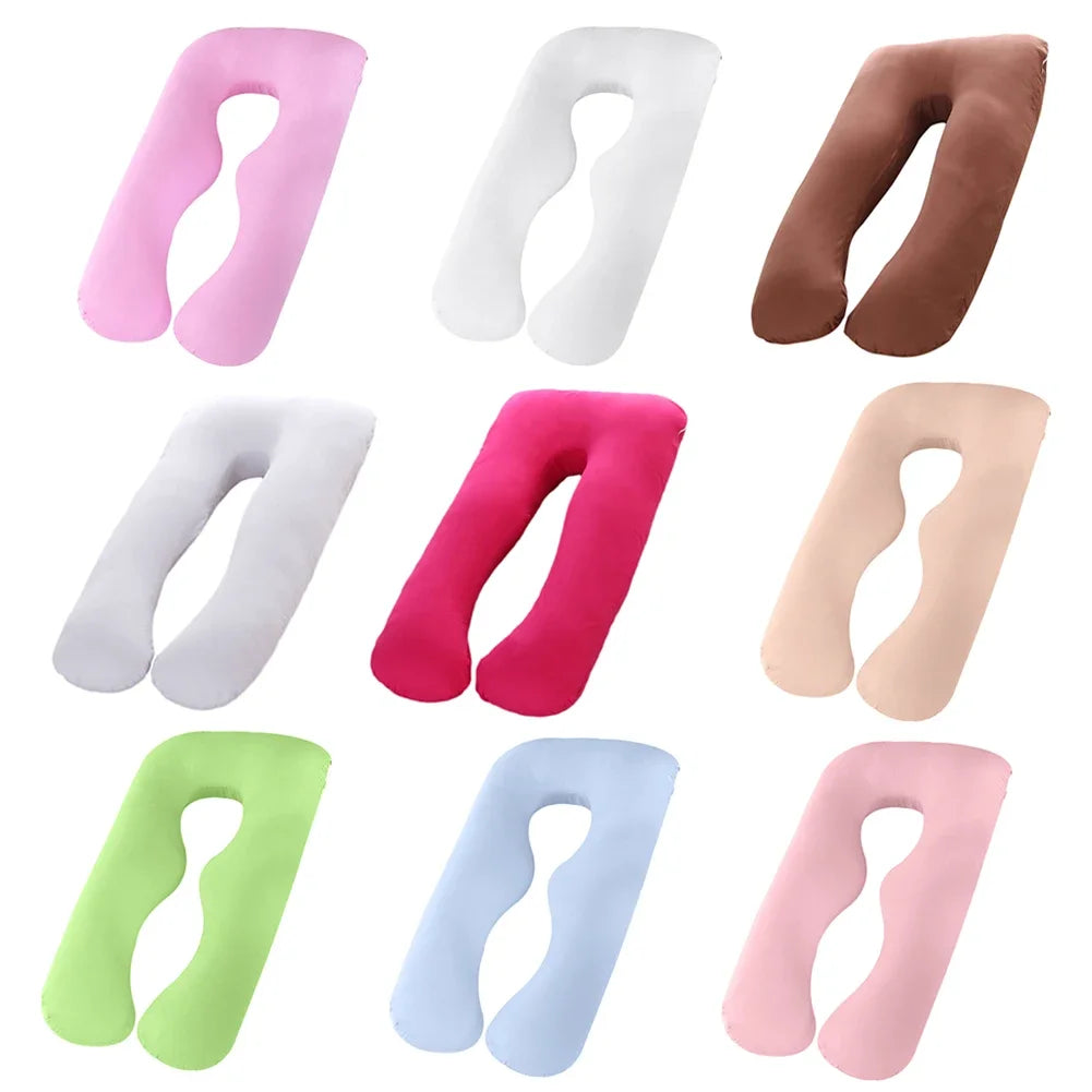Maternity Pillow Pure Cotton Cover U-Type for Pregnancy Women