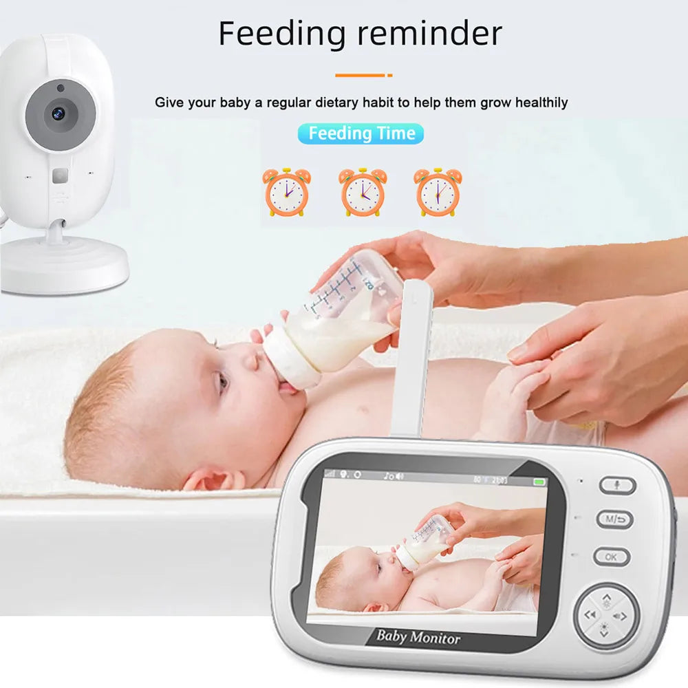 Baby Monitor With Camera  LCD Electronic Babysitter Wireless 2 Way Audio Talk Video Baby Nanny Device Upgraded Caregiver