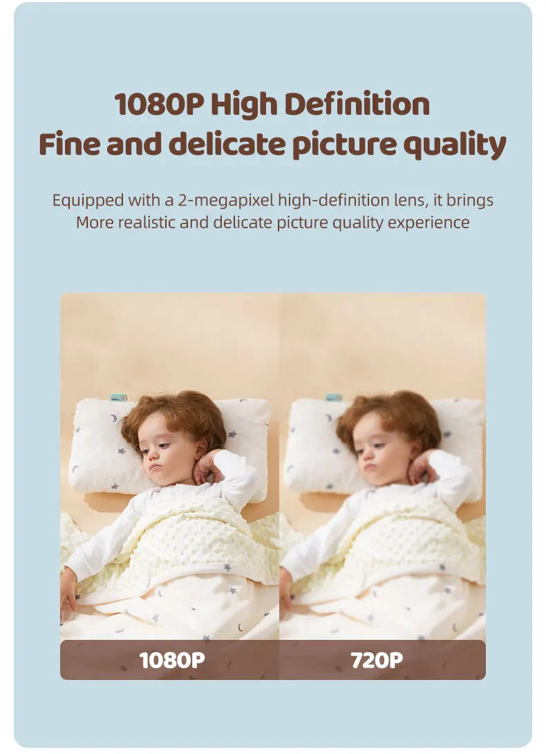 Baby Monitor Graffiti APPWiFi Infrared Night Vision Security Remote Control Sound Temperature Detection Baby Smart Home Camera