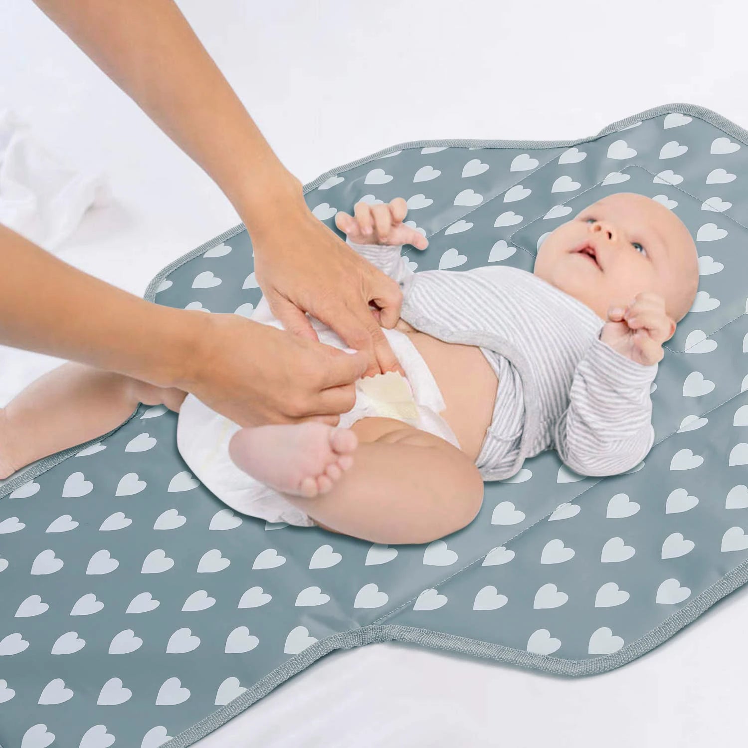 Portable Diaper Changing Pad - Waterproof Foldable Baby Changing Mat - Travel Diaper Change Mat - Lightweight Changing Pads