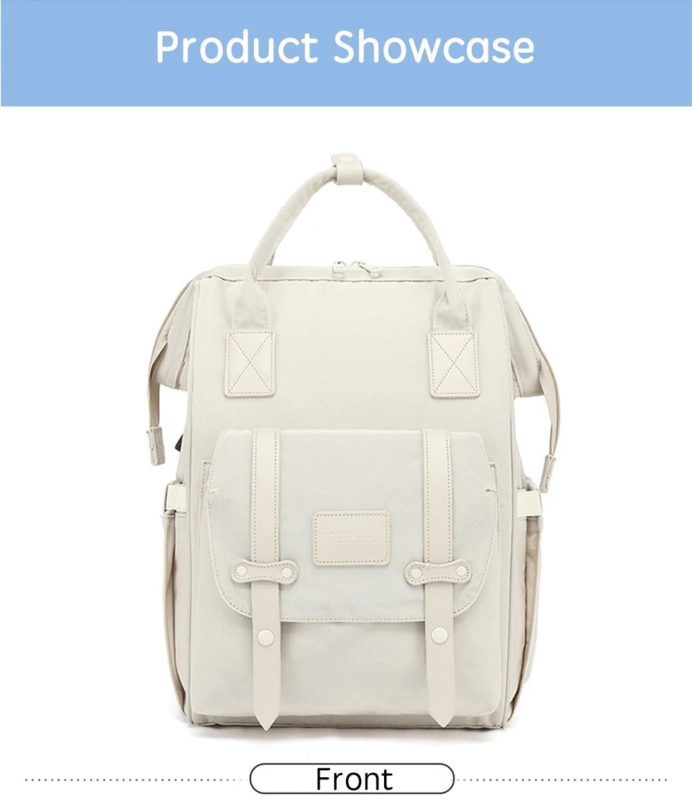 Baby Nappy Bag with 2pcs Stroller Hooks Mummy Bag Backpack Waterproof Outdoor Travel Mommy Maternity Bag for Baby Stuff