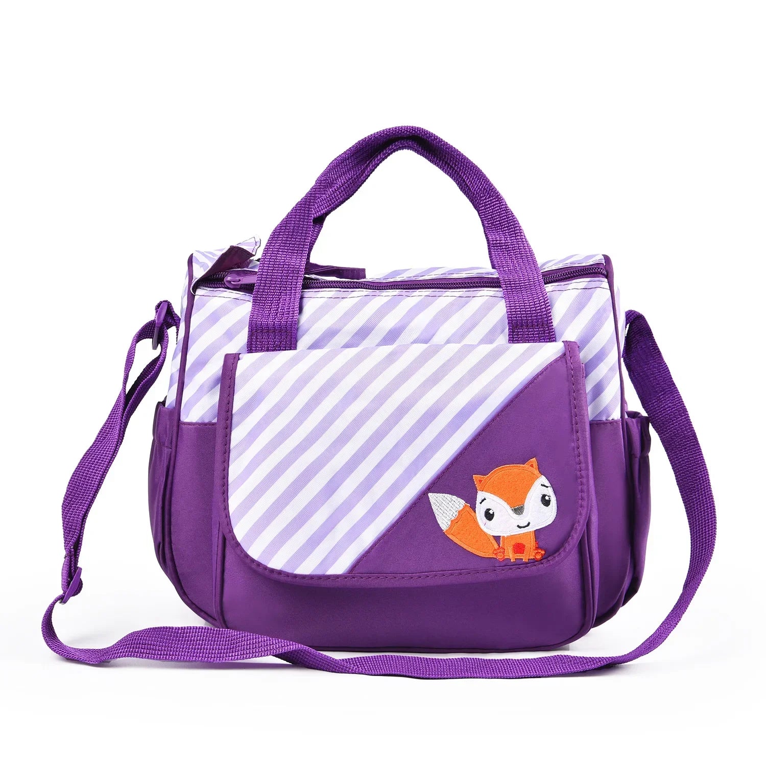 New Multifunctional Mommy Bag (5-Piece Set) - Cute Animal Printed Large Capacity Maternity Baby Diaper Bag Suitable for Travel