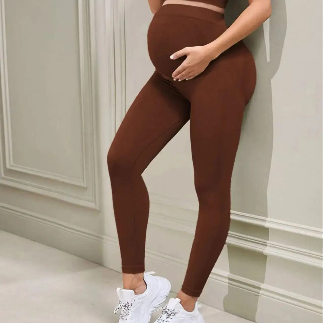 Pregnant Women's Yoga Pants Sports Leggings Long Pants Women High Waist Pants Belly Support Skinny Maternity Legging Body Shaper