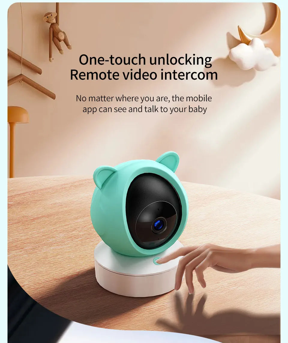 Baby monitor can be connected to mobile phone 5 "Tuya smart WiFi remote video surveillance intercom sound detection camera 1080P