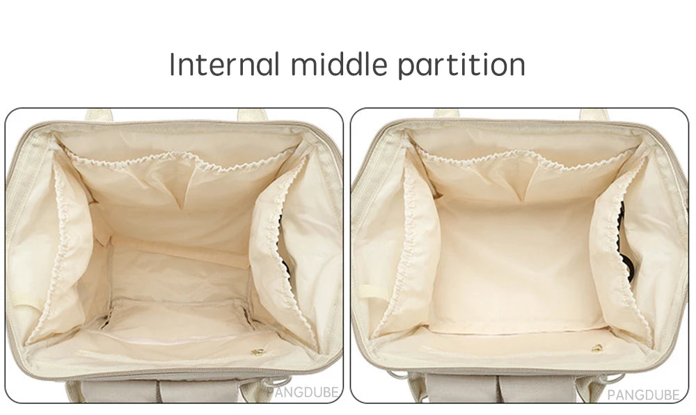 Baby Nappy Bag with 2pcs Stroller Hooks Mummy Bag Backpack Waterproof Outdoor Travel Mommy Maternity Bag for Baby Stuff