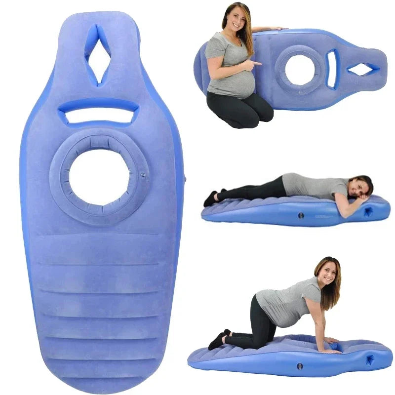 Maternity Pregnancy Pillow - Inflatable Design Breastfeeding & Lactation Cushion Essential Nursing Pillow for Pregnant Women