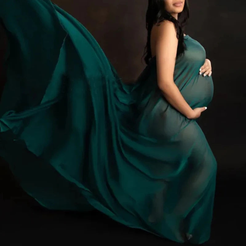 Tossing Silk Fabric Ideal for Maternity Photography Photo Props Studio Women Shooting Accessories Pregnancy Dresses Soft Chiffon