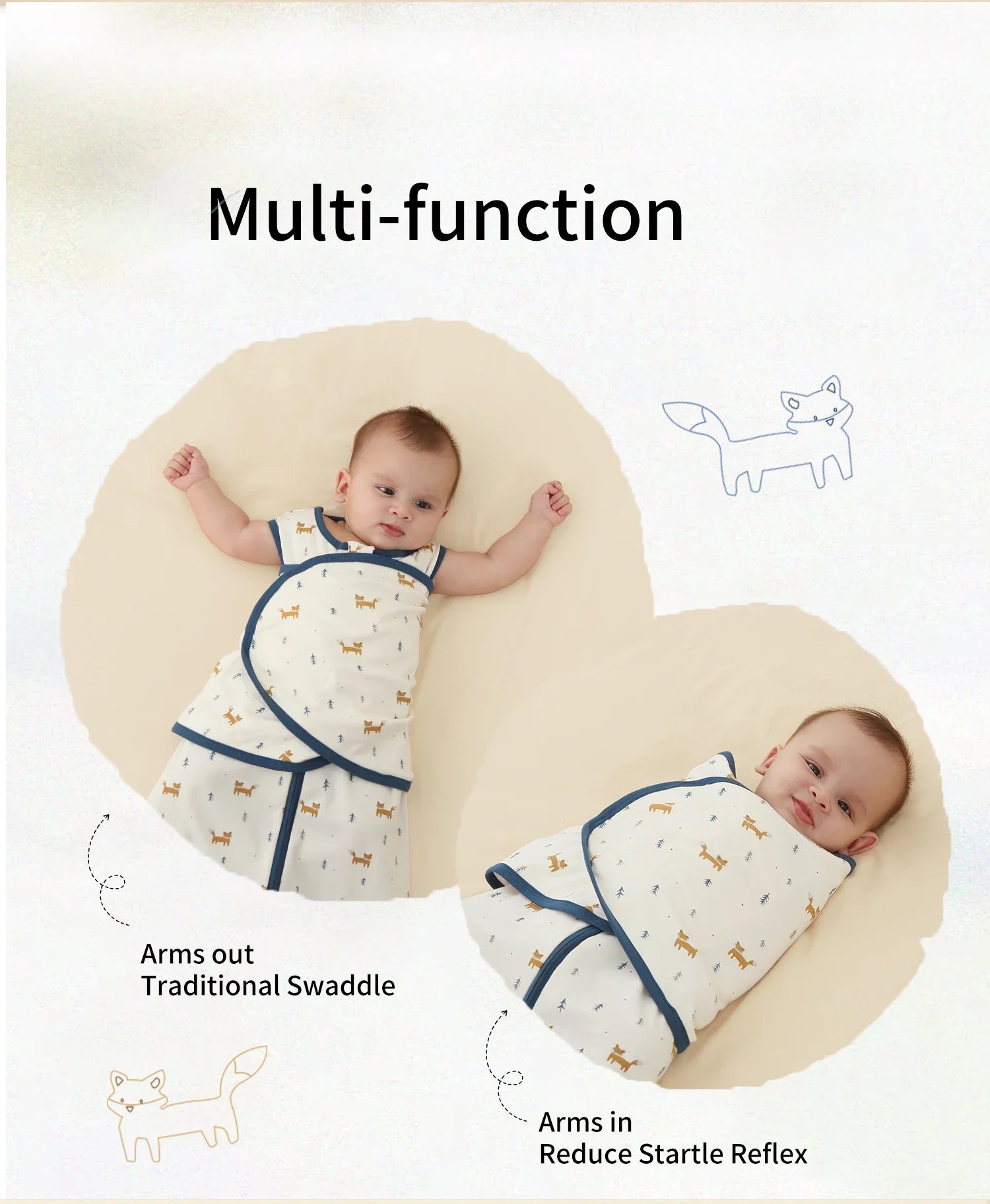 Adjustable Baby Swaddle Blanket