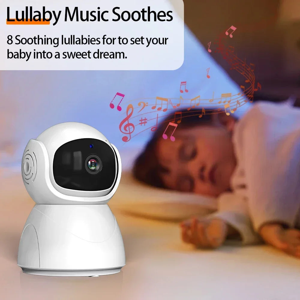 Baby Monitor 5.0inch IPS Screen With Nanny PTZ Camera 2-way Audio Lullaby Camera Babysitter Night Vision Security Bracket