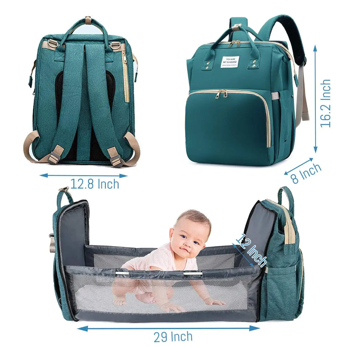 3-in-1 Diaper Backpack