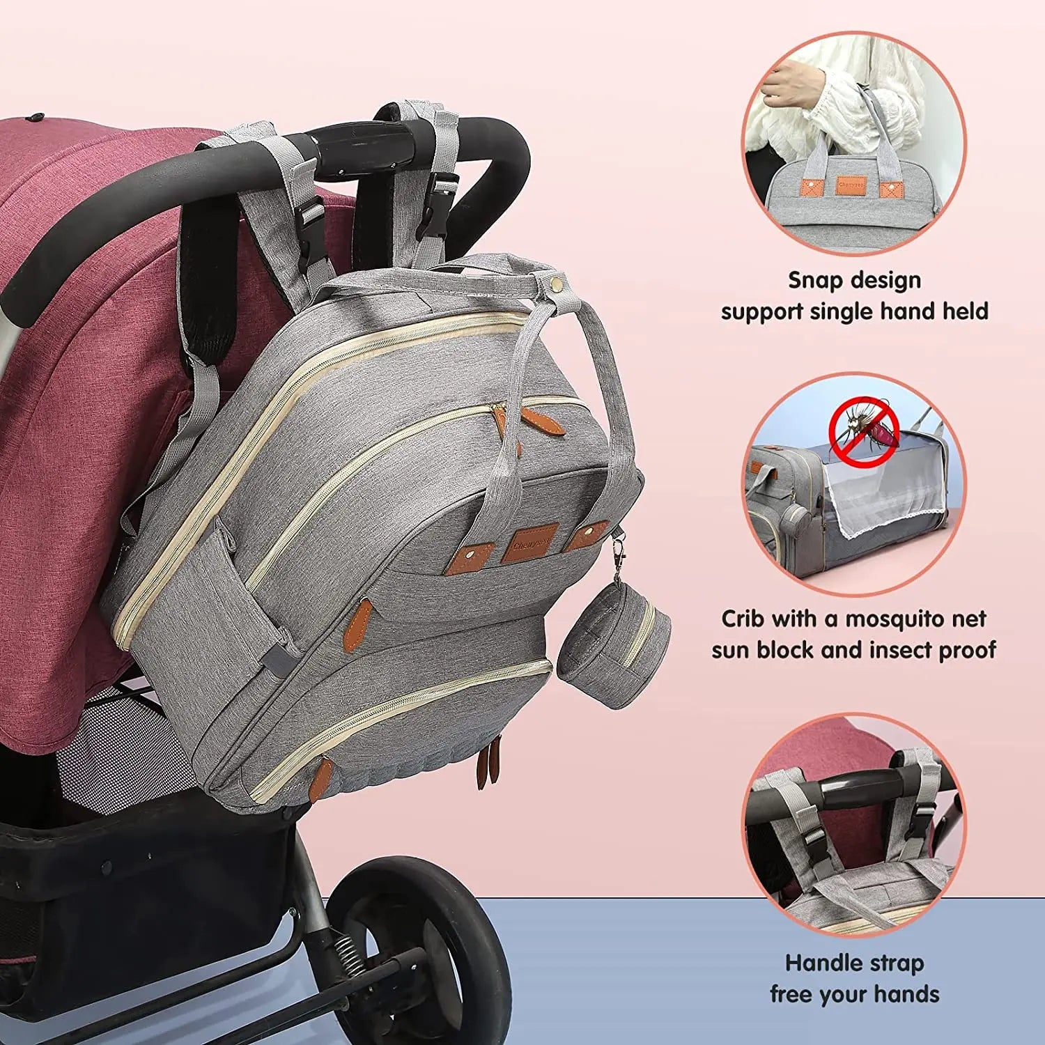 3-in-1 Diaper Backpack