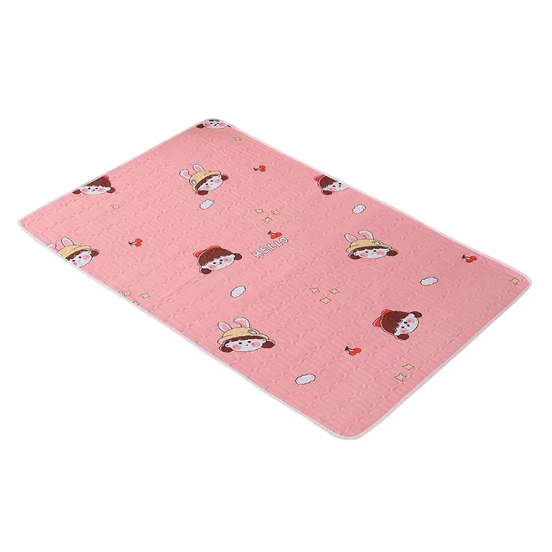 Waterproof Newborn Changing Mat Bear Baby Changing Pad for Crib Stroller Portable Infant Toddler Baby Diaper Changer 50*70cm