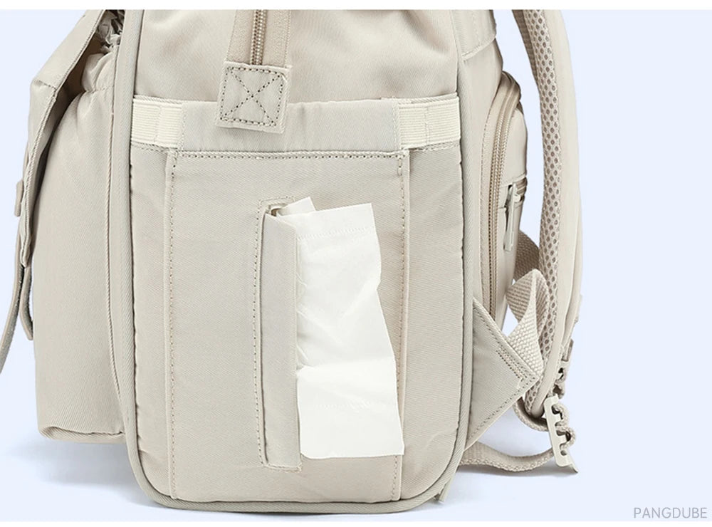 Baby Nappy Bag with 2pcs Stroller Hooks Mummy Bag Backpack Waterproof Outdoor Travel Mommy Maternity Bag for Baby Stuff