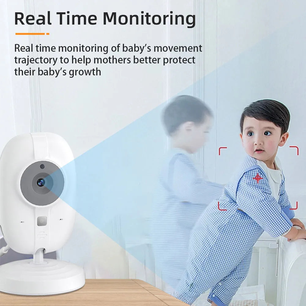 Baby Monitor With Camera  LCD Electronic Babysitter Wireless 2 Way Audio Talk Video Baby Nanny Device Upgraded Caregiver